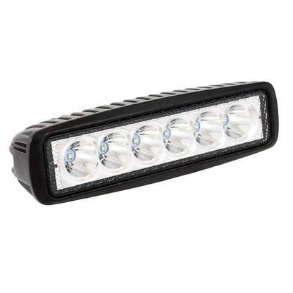 TRAILFX 6SRUTLS2 Trailfx 6SRUTLS2 Work Lights Set of 2 Oval 6 Inch LED Utility Lights 18W Spot Beam 2520 Raw Lumens Black Aluminum IP67 and IP69K Pedestal Mount with Harness Switch and Mounting Hardware