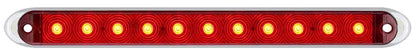 OPTRONICS STL69RK Optronics STL69RK Thinline Sealed LED Stop/Turn/Tail Light with Chrome Base Kit, 1 Pack, Red