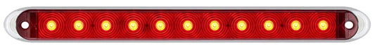 OPTRONICS STL69RK Optronics STL69RK Thinline Sealed LED Stop/Turn/Tail Light with Chrome Base Kit, 1 Pack, Red