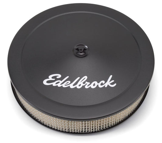 EDELBROCK 1223 Edelbrock 1223 Pro-Flo Black Finish 3" Round Air Filter Element with 14" Diameter
