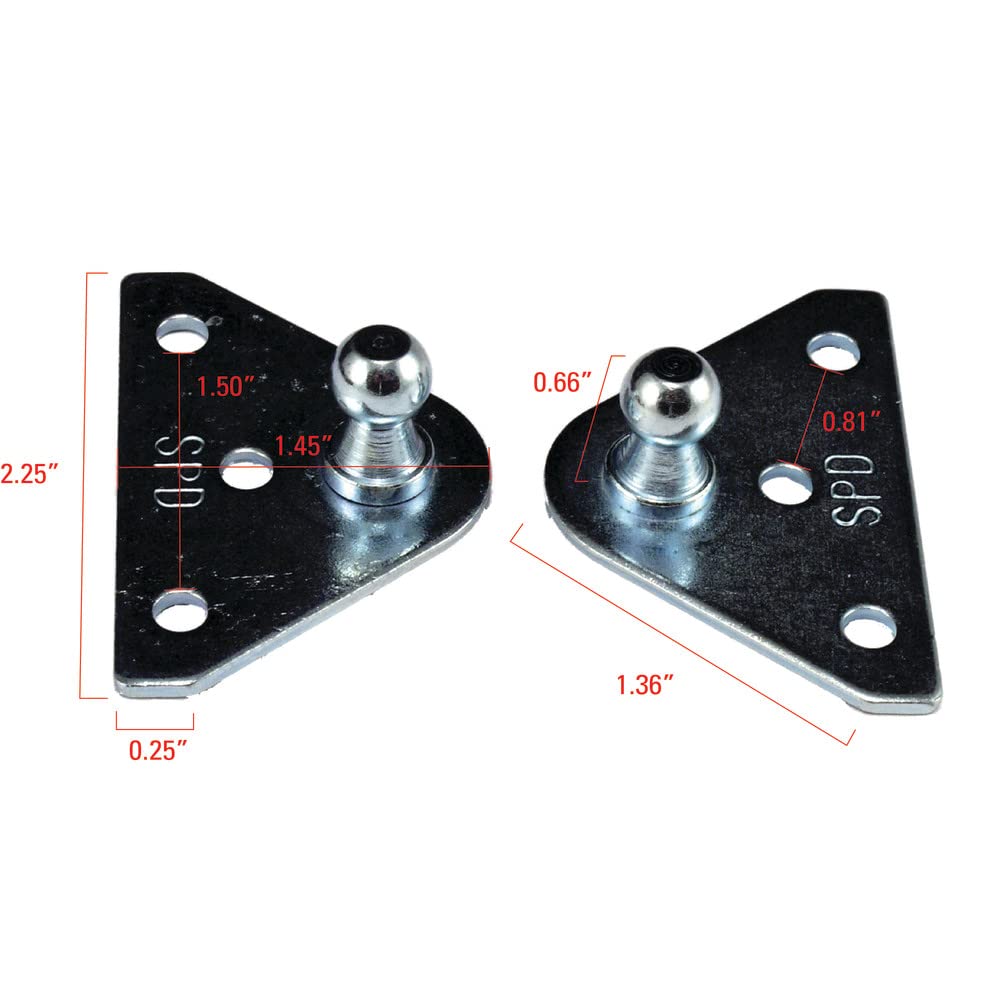 JR PRODUCTS BR-1020 JR Products BR-1020 10mm Flat Gas Spring Mounting Bracket