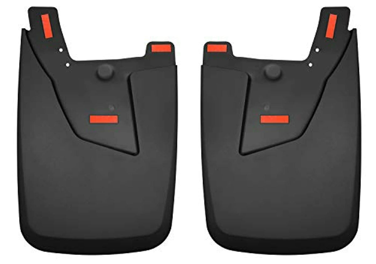 Husky Liners 59051 Husky Liners Custom Mud Guards – Fits 2019-2026 Dodge Ram 2500/3500 with Single Rear Wheels & OEM Fender Flares – Rear Set, 2-pc Black - 59051