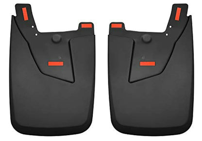 Husky Liners 59051 Husky Liners Custom Mud Guards – Fits 2019-2026 Dodge Ram 2500/3500 with Single Rear Wheels & OEM Fender Flares – Rear Set, 2-pc Black - 59051