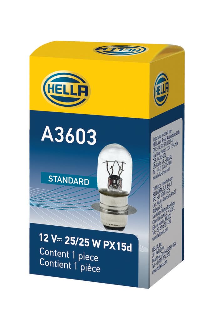 Hella A3603 Miniature Standard Bulb, 12V, 25/25W