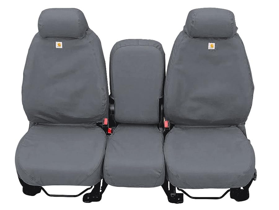 Covercraft SSC2538CAGY Carhartt SeatSaver Custom Front Row Seat Covers - Gravel