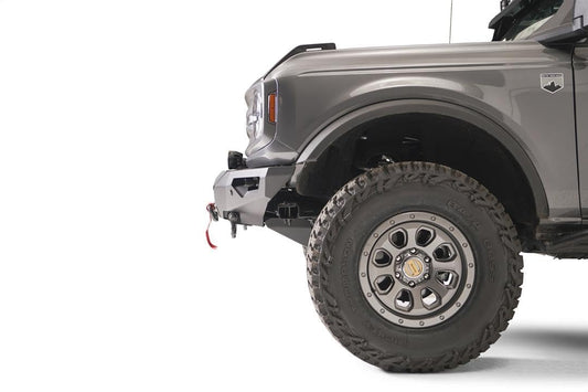 FAB FOURS FB21-F5251-1 Fab Fours FB21-F5251-1 Lifestyle Winch Front Bumper fits 21-23 Ford Bronco - 2 Stage Black Powder Coated - w/No Guard