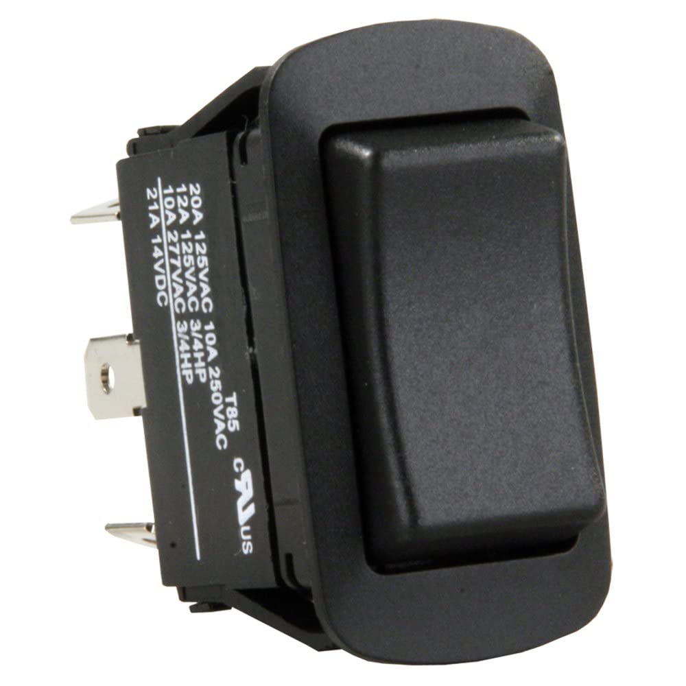 JR PRODUCTS 13845 JR Products 13845 Water Resistant On/Off/Momentary-on Switch , Black
