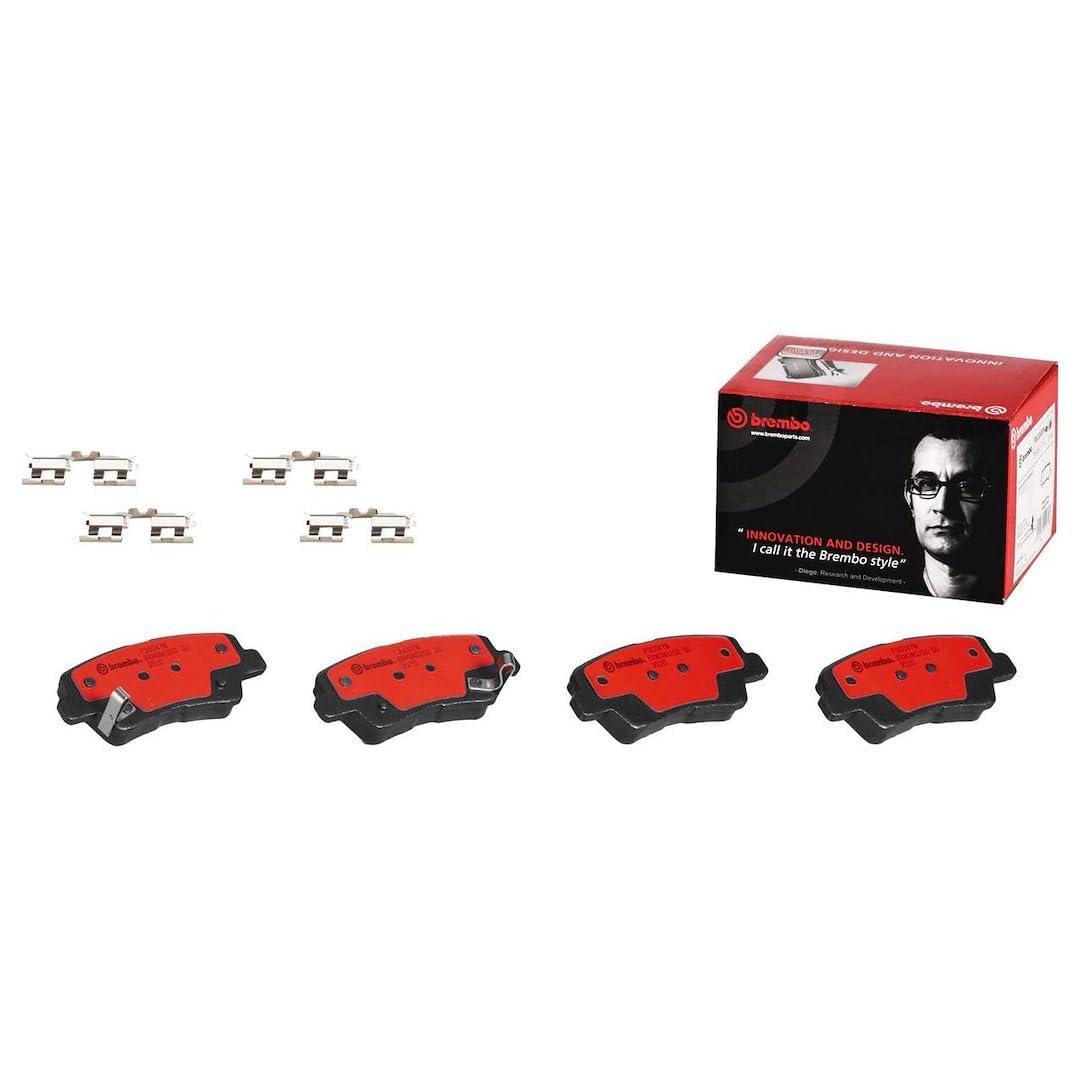 BREMBO P30047N Brembo P30047N Premium Ceramic Rear Disc Brake Pad Set EMGRAND/HYUNDAI/HYUNDAI (BEIJING)/KIA/KIA (DYK)/SSANGYONG OE# 583022HA50