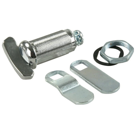 JR PRODUCTS 00145 JR Products 00145 1 and 3/8 inches Compartment Door Thumb Lock, Silver