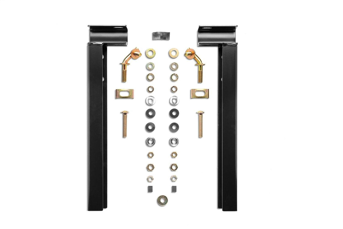 Backrack 30221TB RealTruck BACKRACK Hardware Kit for use w/ 21" Toolbox, Black, No Drill – 30221TB – Fits 2017-2025 Ford F-250/F-350 Aluminum Body