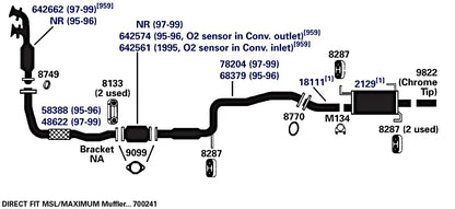 AP EXHAUST 642574 Ap Exhaust 642574 DIRECT FIT CATALYTIC CONVERTER