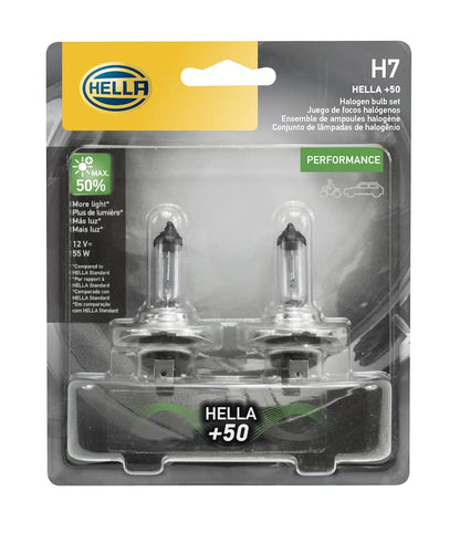 Hella H7P50TB Bulb H7 12V 55W Px26D T4.625 +50 (2), Multi