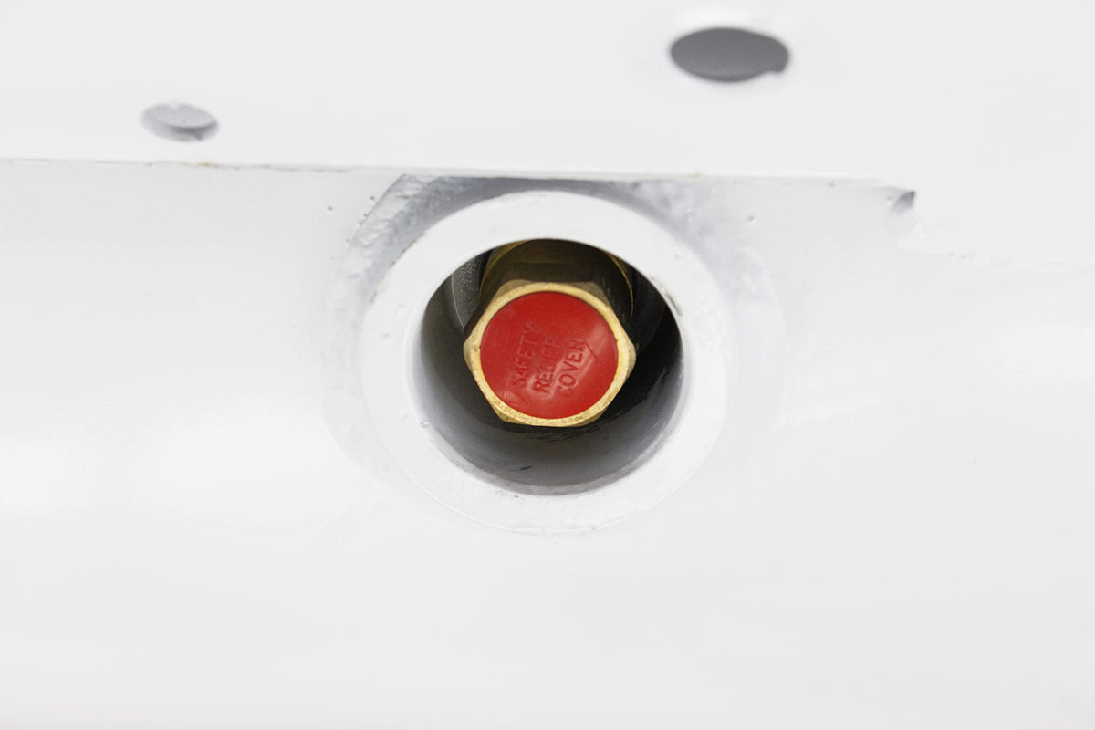 FLAME KING YSN122LB Flame King YSN122 12.2 Gallon RV, Van Or Trailer Horizontal ASME RV Propane Tank Cylinder, 12" x 28"