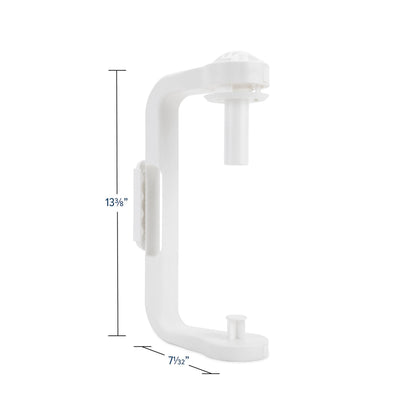 CAMCO 57114 Camco Paper Towel Holder | Ideal for Compact Areas | Features Mountable Design and Adjustable Side Knob | White (57114)