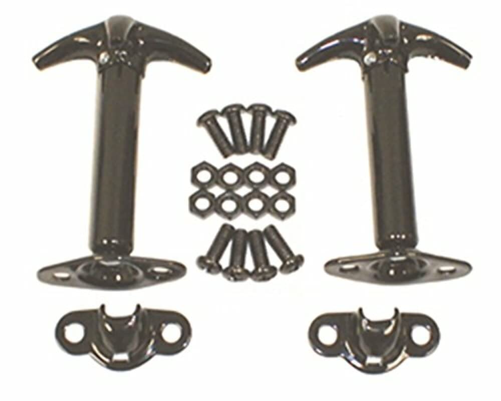 RUGGED RIDGE 11210.01 Rugged Ridge Hood Catch Kit for Jeep CJ/Wrangler YJ - Fits 1941–1995 Models - Durable Construction & Easy Installation