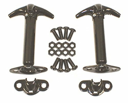 RUGGED RIDGE 11210.01 Rugged Ridge Hood Catch Kit for Jeep CJ/Wrangler YJ - Fits 1941–1995 Models - Durable Construction & Easy Installation