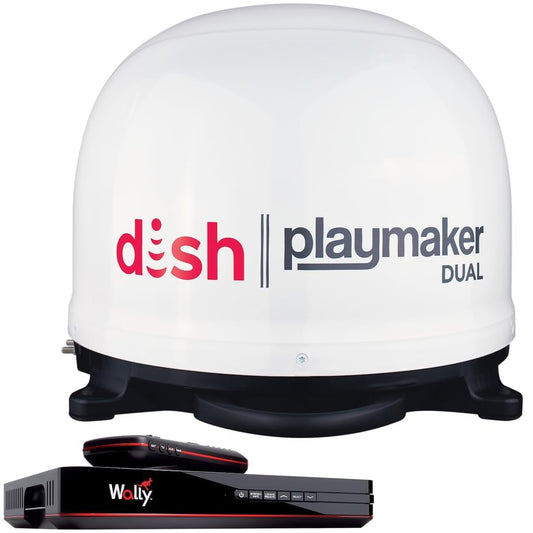 WINEGARD PL8000R Winegard Dish Playmaker Bundle Automatic Satellite Antenna, White