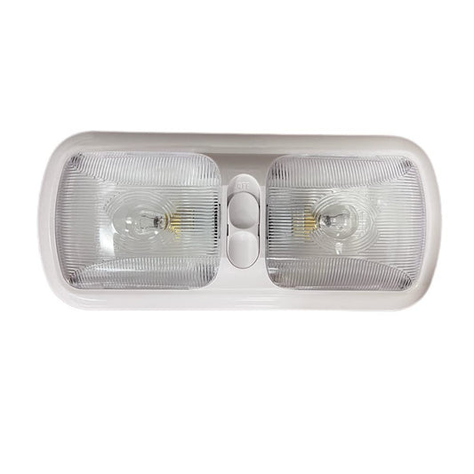 RV DESIGNER L815 RV Designer L815 - Double Pancake Light, Dome Optic Lens 12 Volt, Incand.