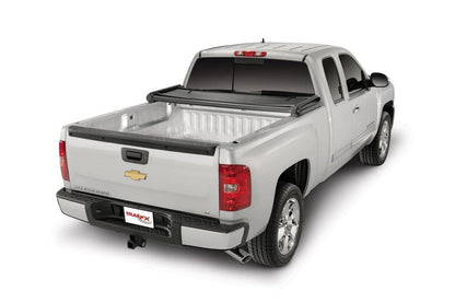 TRAILFX TFX1009 TrailFX Tonneau Cover Fits 2014 2018 Chevrolet Silverado 1500 2014 2018 GMC Sierra 1500 TrailFX TFX1009 Soft Tri Fold Black Vinyl Aluminum Rails Non Lockable