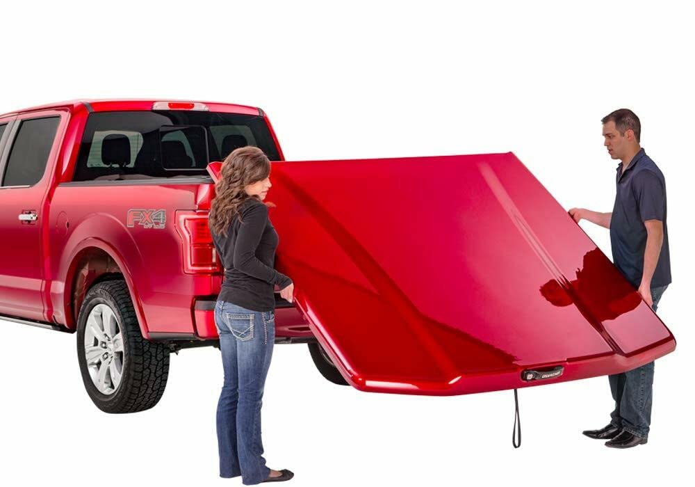 RealTruck UC2208L-YZ RealTruck UnderCover Elite LX One-Piece Truck Bed Tonneau Cover – UC2208L-YZ – Fits 2021 - 2025 Ford F-150 (YZ or Z1 - Oxford White) 5' 7" Bed (67.1")