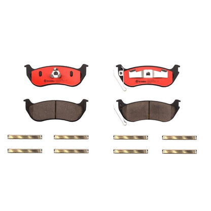 BREMBO P37009N Brembo P37009N Premium Ceramic Rear Disc Brake Pad Set JEEP OE# K05179242AA