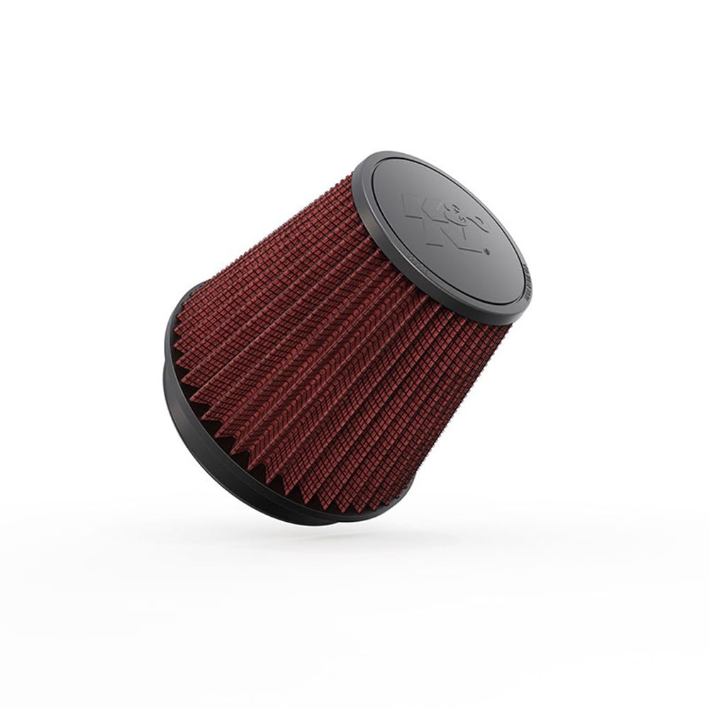 K&N FILTER RF-1042 K&N High-Flow Original Lifetime Universal Clamp-On Air Filter: High Performance, Premium, Washable: Flange Diameter: 6 In, Filter Height: 6.5 In, Flange Length: 1 In, Shape: Round Tapered, RF-1042