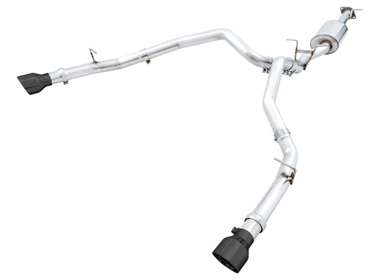 AWE Tuning 3015-33006 AWE Tuning 19-21 RAM 1500 5.7L (w/Cutouts) 0FG Dual Rear Exit Cat-Back Exhaust - Diamond Black Tips - 3015-33006