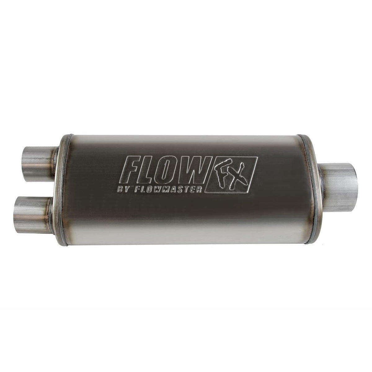 FLOWMASTER 72587 Flowmaster 72587 FlowFX Muffler 3.5" Center Inlet/2.5" Dual Outlet - Moderate Sound 409 Stainless Steel