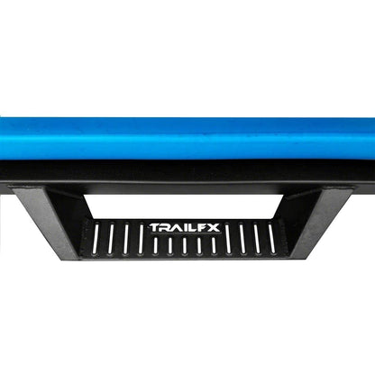 TRAILFX DHS009B TrailFX Drop Hoop Nerf Bars with Drop Down Steps for Ford F-250 Super Duty Crew Cab 1999-2016 Matte Black Powder Coated Steel Rocker Panel Mount with Installation Hardware TrailFX DHS009B