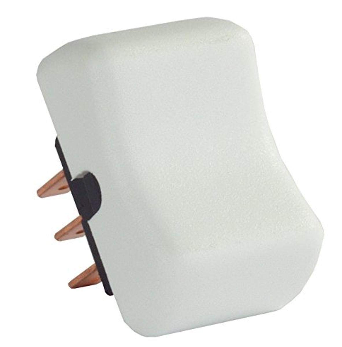 JR PRODUCTS 13005 JR Products 13005 White DPDT On/Off/On Momentary Switch