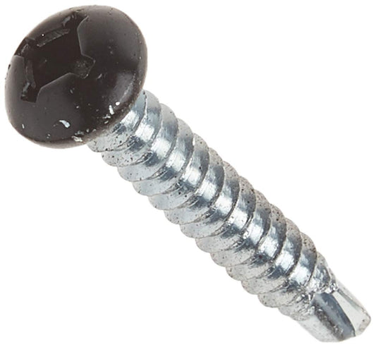 AP PRODUCTS 012-PTK500BL 8 X 1 AP Products 012-PTK500BL 8 X 1-1/4 Black Pan Head Square Recess Screw - Pack of 500