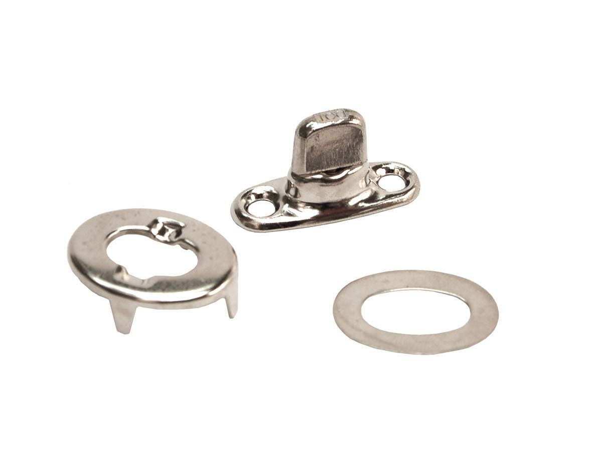 RV DESIGNER A308 RV Designer A308, Window Covering Hardware, Turn Buttons with Screws, Silver, 4 Per Pack, regular