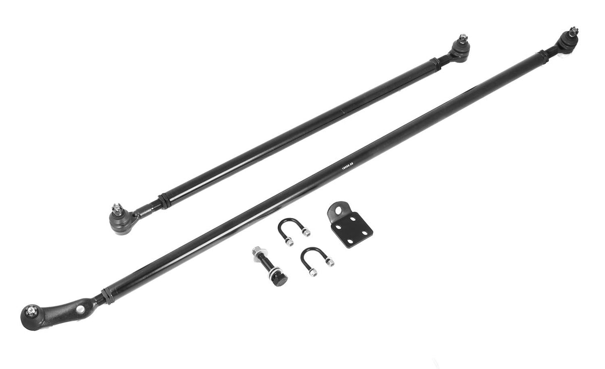 RUGGED RIDGE 18050.82 Rugged Ridge Steering Kit for Various Jeep Models - Includes Tie Rod/Drag Link - Fits 1984–2006 Jeep Cherokee XJ, Grand Cherokee & Wrangler TJ - One-Ton Strength & DOM Tubing