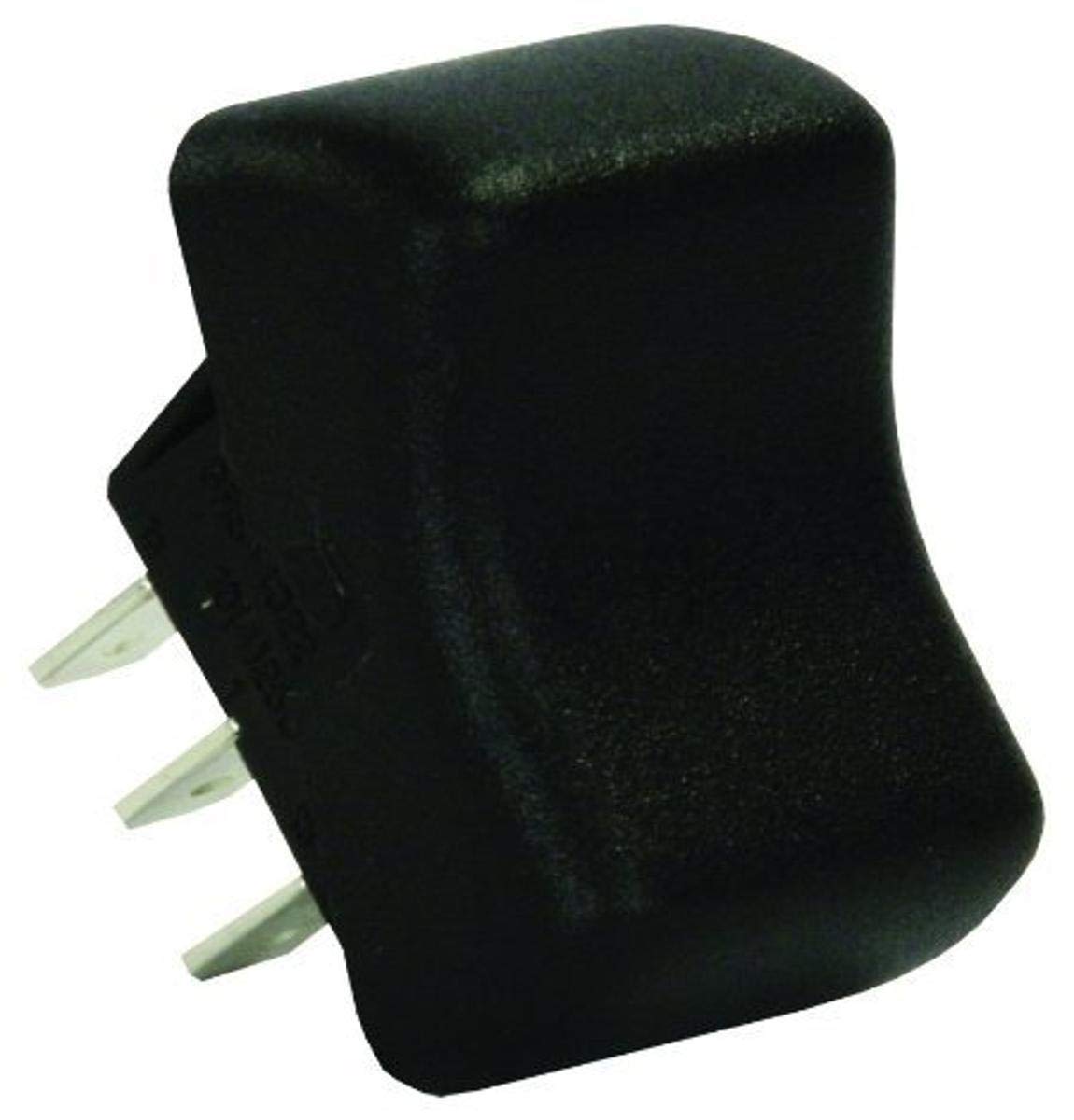 JR PRODUCTS 12265 JR Products 12265 Black SPDT Momentary-On/Off/Momentary-On Switch