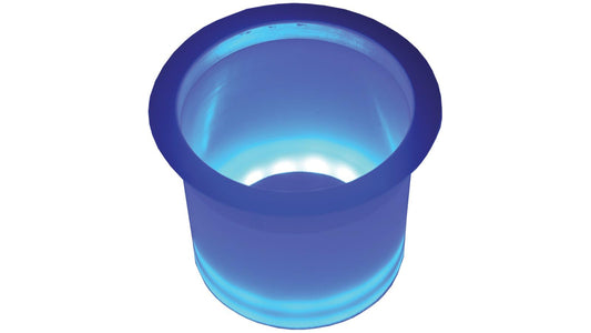 T-H MARINE LED-LCH-BU-DP T-H MARINE LED-LCH-BU-DP LED Lighted Stainless Steel Rim Drink Holder - Blue