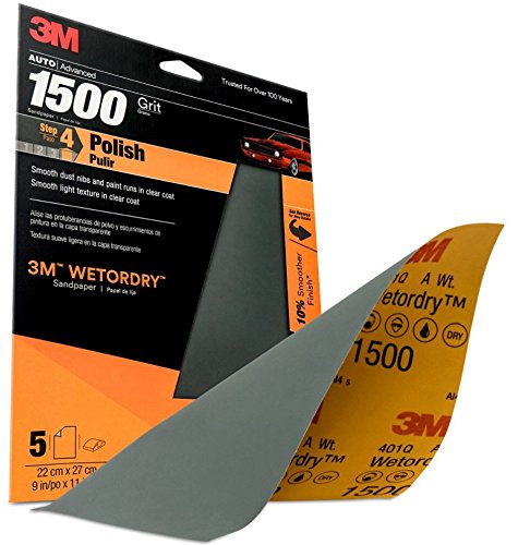 3M 32023 3M 32023 Job Packed Abrasives Imperial Wetordry Sheet, 9 X 11 in. 1500, 5 Sheets per Pack