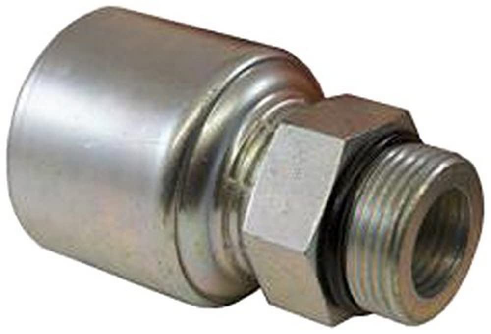Gates G25120-1216 MegaCrimp Couplings, Male O-Ring Boss, Zinc