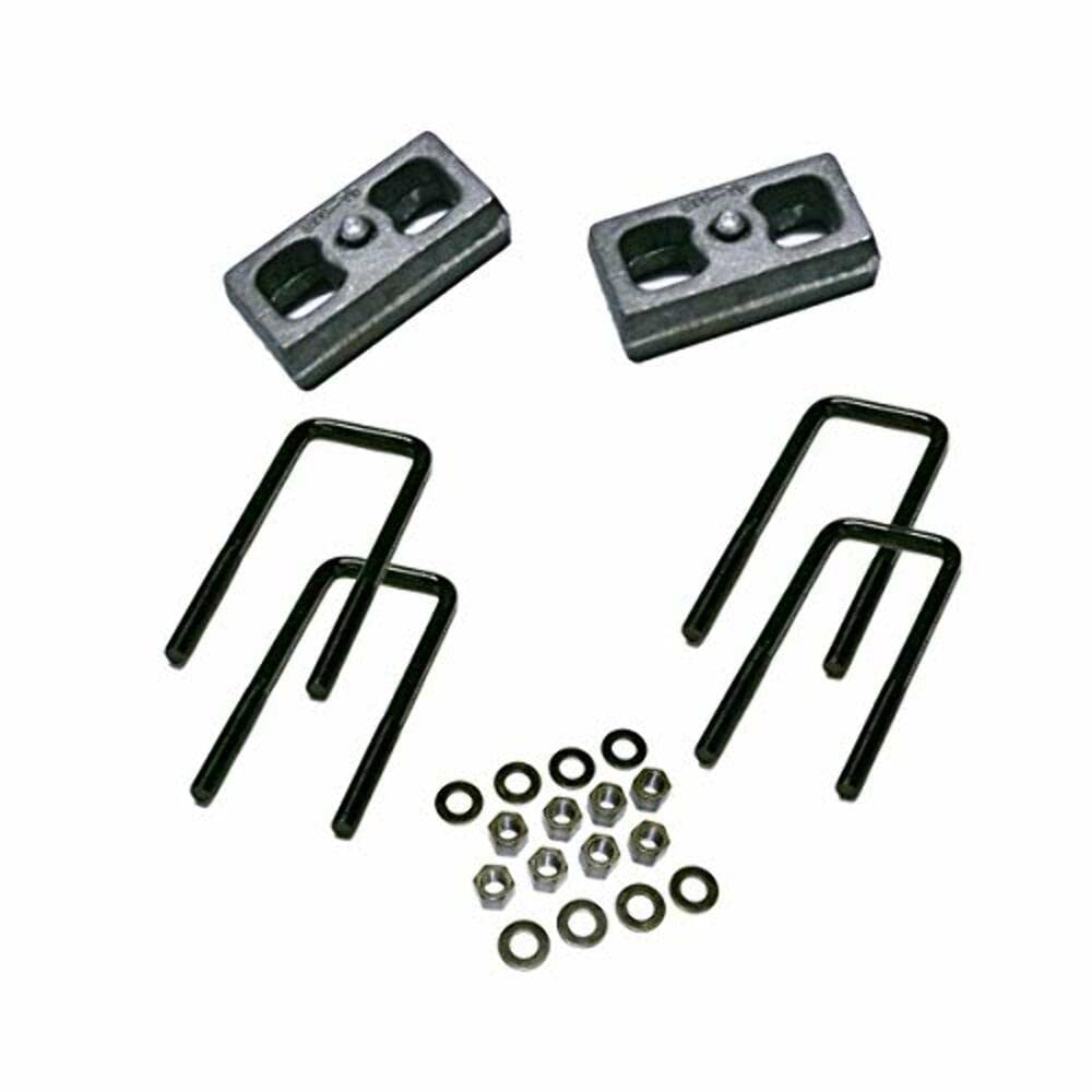 SUPERLIFT 3225 RealTruck SUPERLIFT SUSPENSION 2" Block Kit for Suburban/Blazer/Tahoe | Rear Lift Blocks, U-Bolts, & Hardware | 3225 | Fits 1988-1998 GM 1500 Pickup & 1992-1999 1500 Suburban, Blazer, and Tahoe