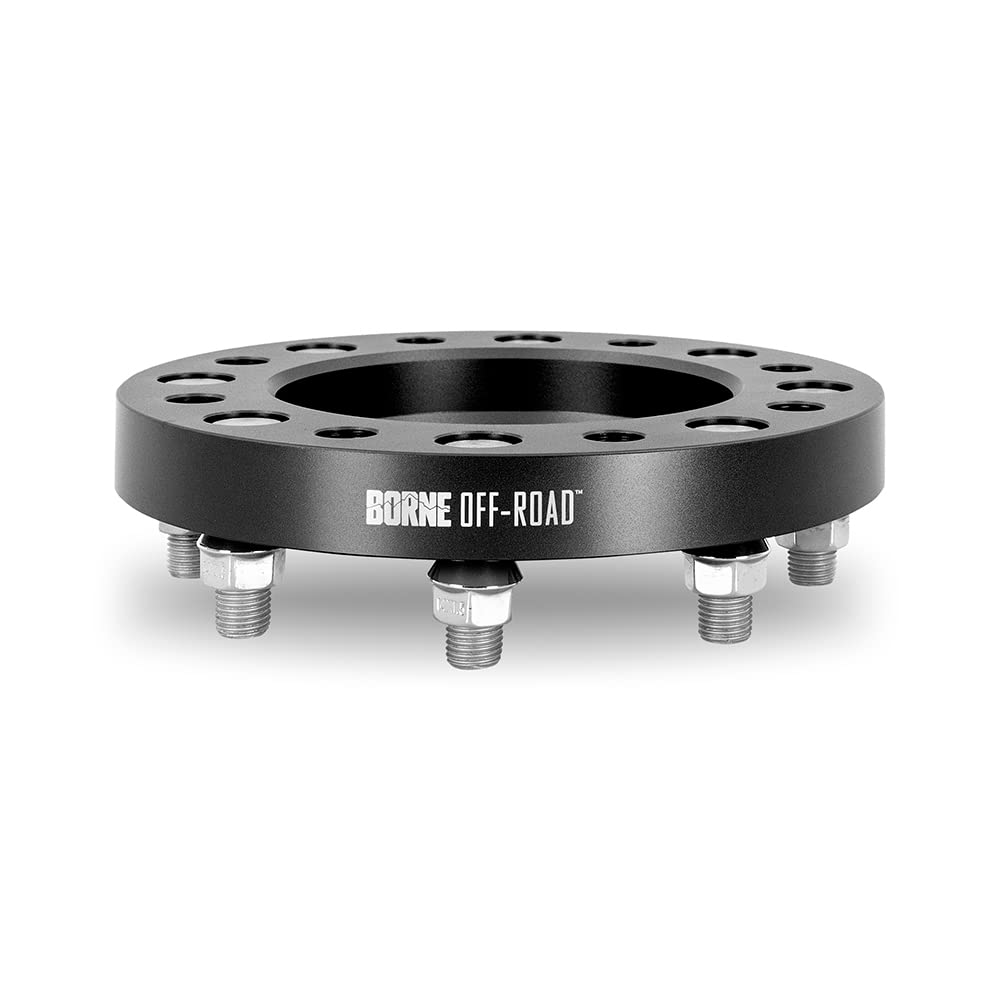 MISHIMOTO BNWS-002-381BK Mishimoto Borne Off-Road Wheel Spacers, 8X170, 1.50 Inch Thick, Compatible with Ford F-250/F-350/Excursion, Black