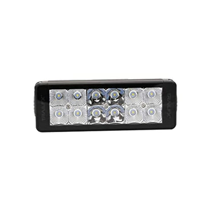 TRAILFX 6DRSCM Trailfx 6 Inch LED Light Bar Combo Spot and Flood Beam 12 OSRAM LEDs 1885 Effective Lumens Black Aluminum Housing Polycarbonate Lens Wiring Harness and Side Bottom Mount Brackets Included