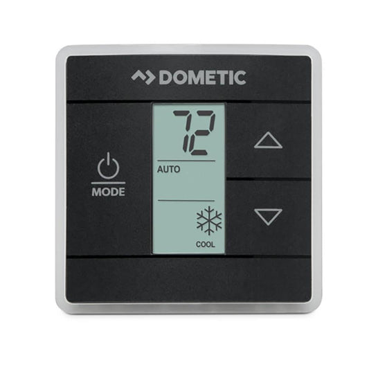DOMETIC 3316250.712 Dometic USA CT Single Zone Wall Thermostat - Programmable AC Control w/Digital Temperature Display- Easy Wall Mount Design for RVs and Trailers