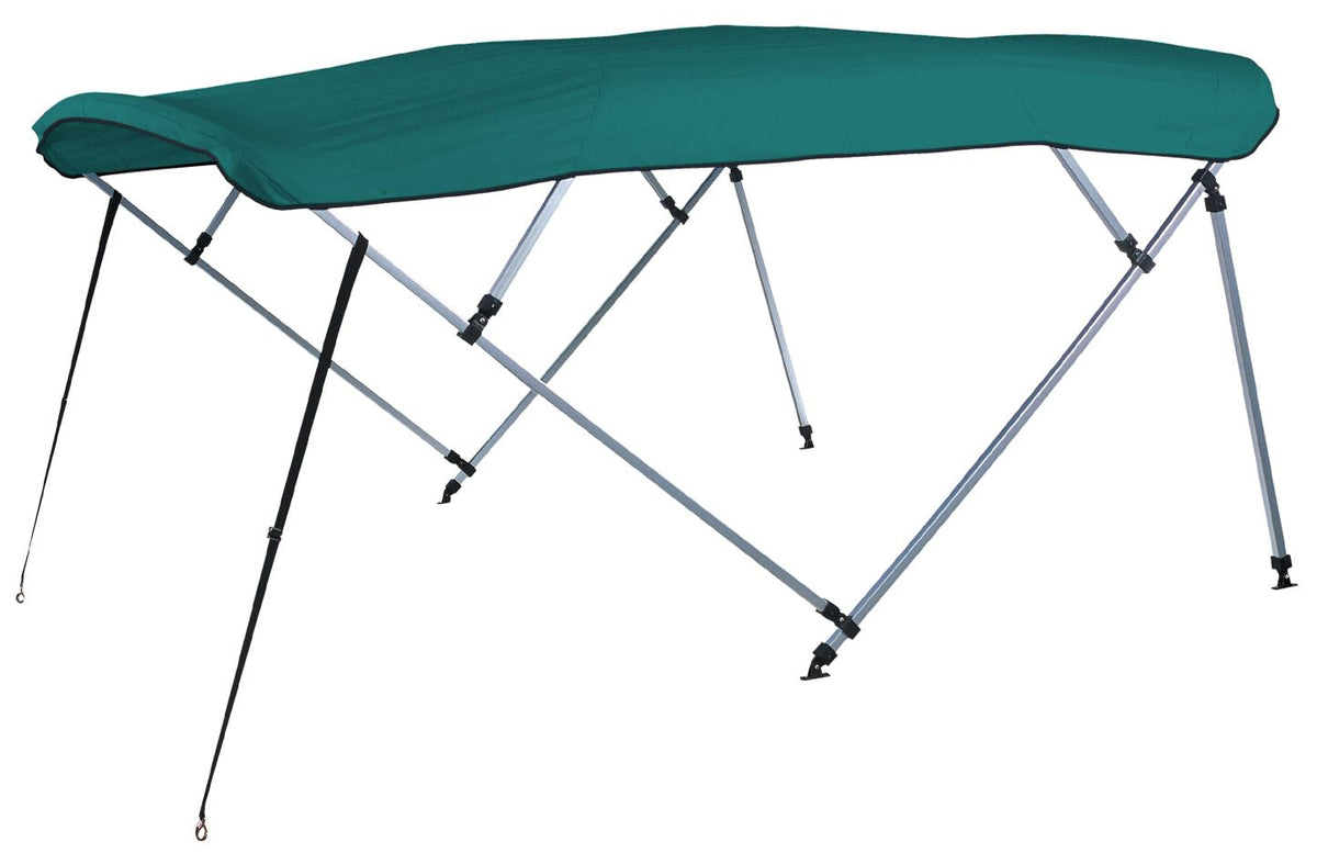 CARVER A(8SQ)4893UB-03 CARVER A(8SQ) 4893UB-03 8'L 4-Bow SQ Tube Pontoon Bimini Top Kit - 48" H, Fits 96"-102" W, Persian Green