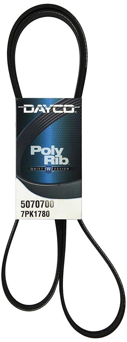 Dayco 5070700 Serpentine 7-Rib Belt, Length: 70.0”, Width