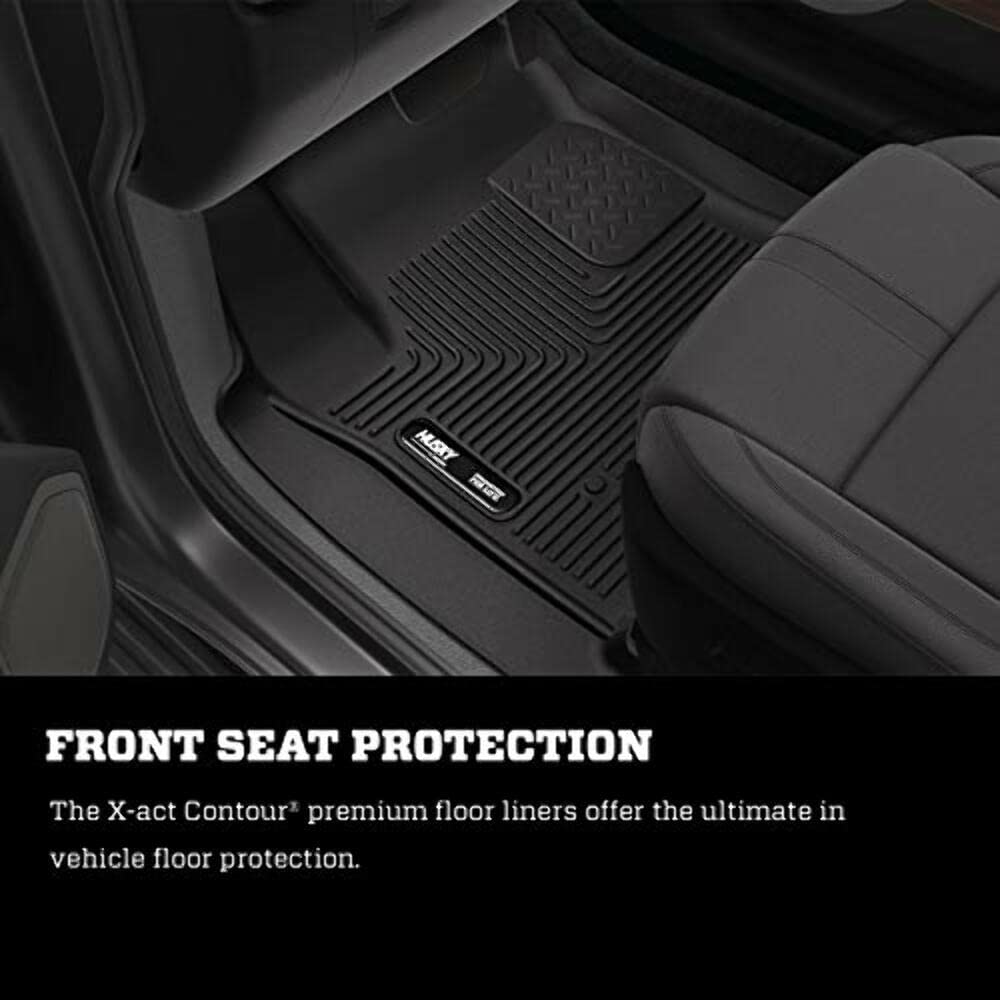Husky Liners 52341 Husky Liners X-act Contour Floor Mats – Fits 2016 - 2018 Hyundai Tucson – Front Row, 2-pc Black - 52341