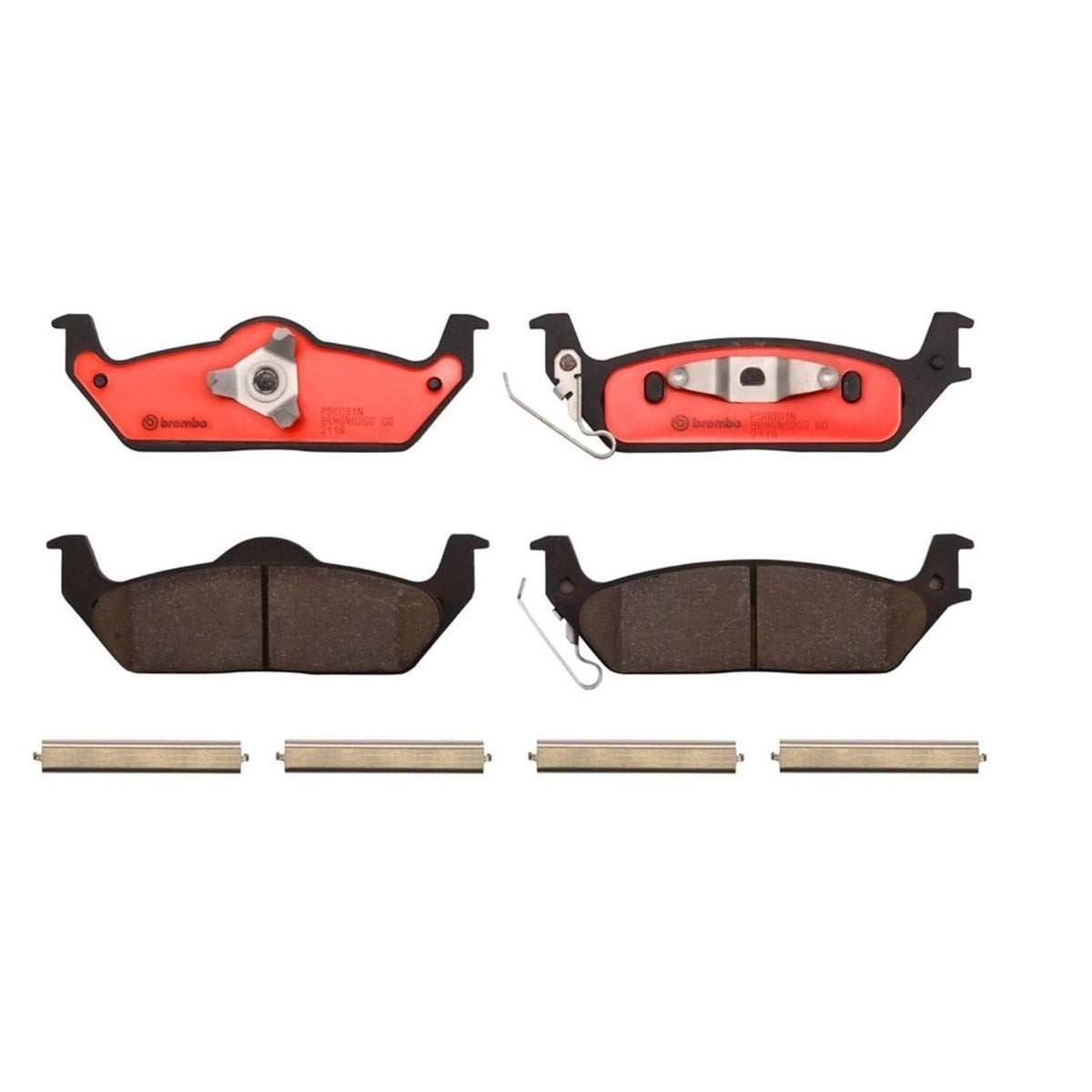 BREMBO P56091N Brembo P56091N Premium Ceramic Rear Disc Brake Pad Set FORD OE# 6L3Z2200CD