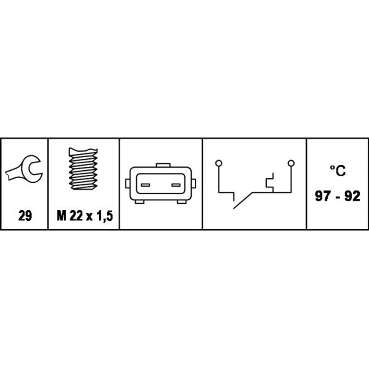 Hella 007801051 Temperature Switch