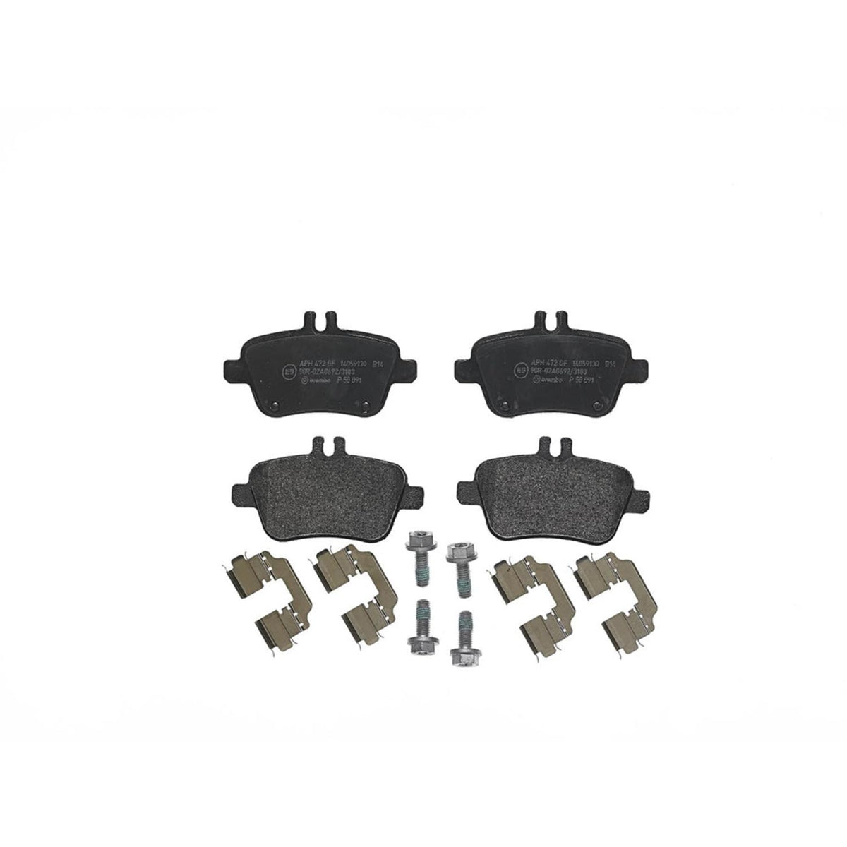 BREMBO P50091 Brembo P50091 Low-Met Rear Disc Brake Pad Set MERCEDES-BENZ OE# A0074209420