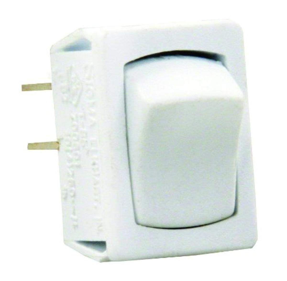 JR PRODUCTS 13645 JR Products 13645 White SPST Mini On/Off Switch