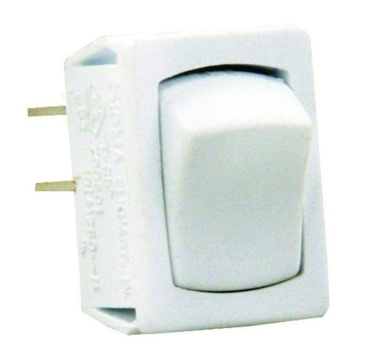 JR PRODUCTS 13645 JR Products 13645 White SPST Mini On/Off Switch