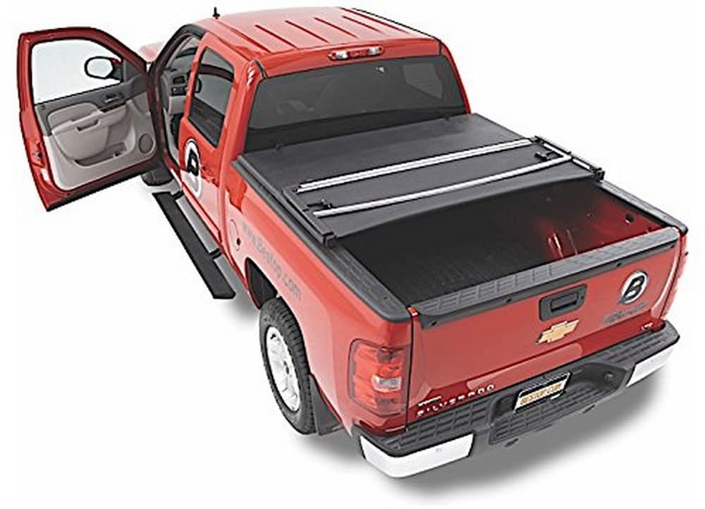BESTOP 16216-01 Bestop 16216-01 EZ-Fold Truck Tonneau Cover for 2014-2018 Chevy Silverado/GMC Sierra 1500, 5.8' bed